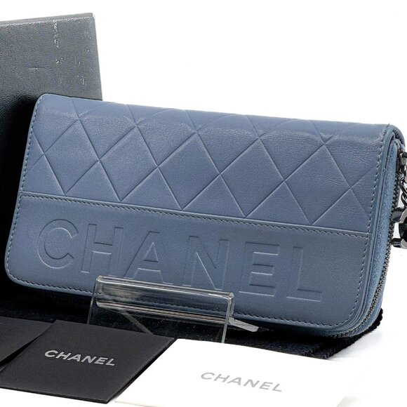 ❤️CHANEL Matelasse Round Zip Long Wallet❤️ - Picture 1 of 16